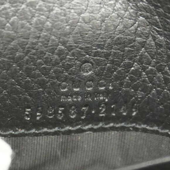 Gucci Wallet Ggmarmont GG Supreme 598587 PVC Leather Black Brown Gold Hardware - Picture 4 of 10